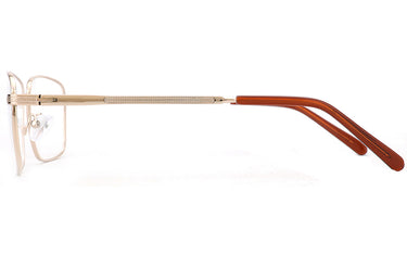 Men Cristal Eyeglasses: Dalton-Gold - SpecSMART Eye Clinic (Side View)